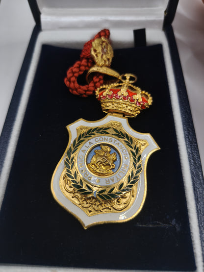 Medal order of San Hermenegildo, Knight of the order. Number 2. Spain.