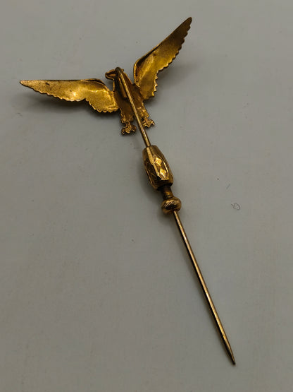 Pin alfiler Águila plata dorada