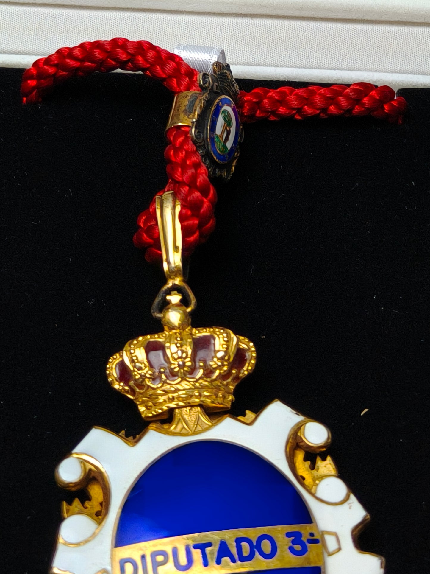 Lawyers Medal Enameled and Silver. Madrid Spain.