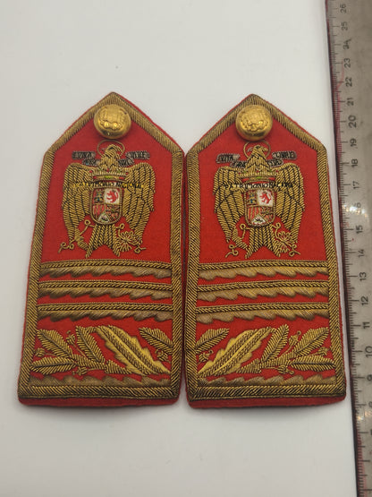Spanish diplomatic epaulettes. Goldwork
