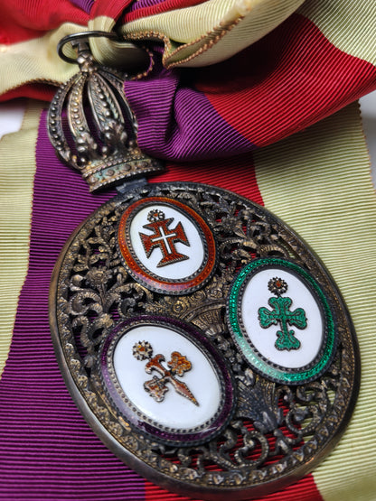 Brazilian Triple Order Badge of Grand Cross.