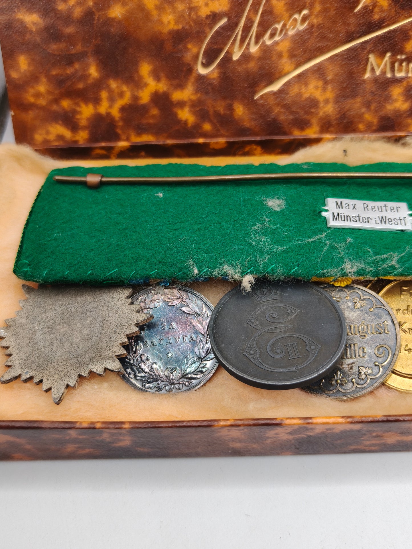 Pre IWW Pasador medallas Ejercito de Baviera