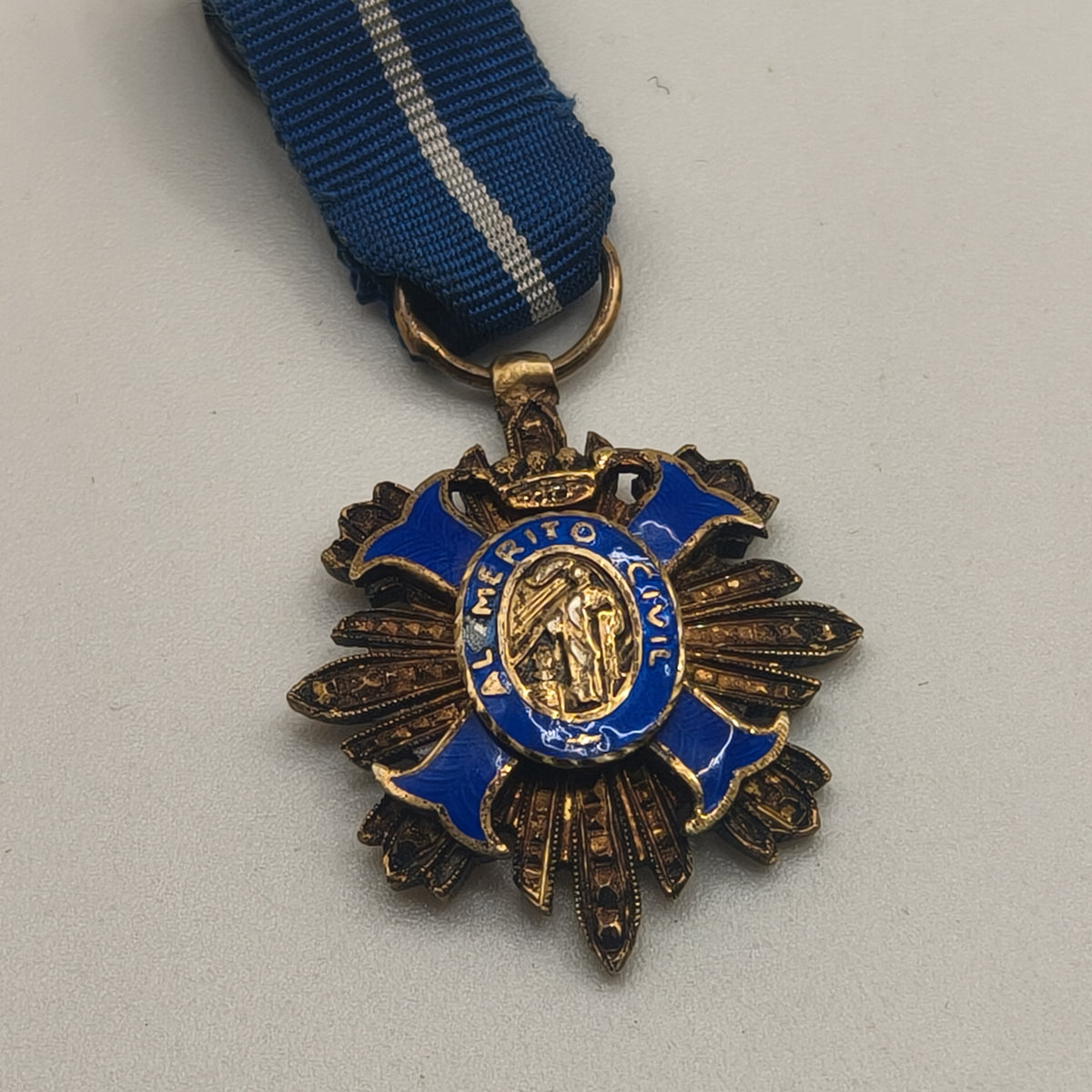 Mini Medal Order of Civil Merit. Spain Franco's Period.