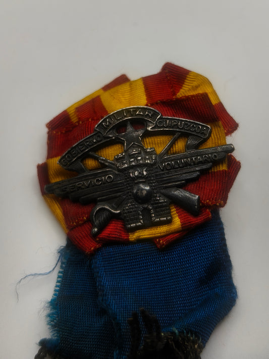 Insignia Gobierno Militar Guipúzcoa Guerra Civil