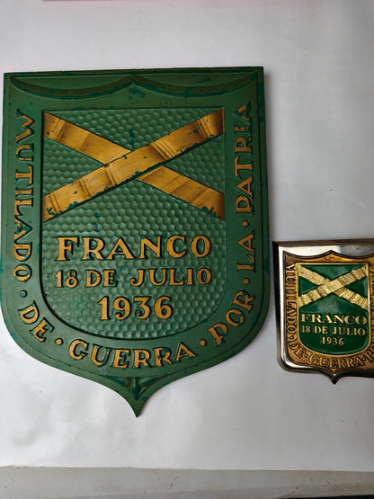 Lot War Invalids Spanish Civil War. Conmemorative