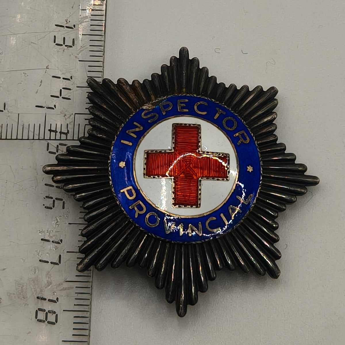 Silver Badge Police Inspector of the Red Cross. Spain Franco's Period.