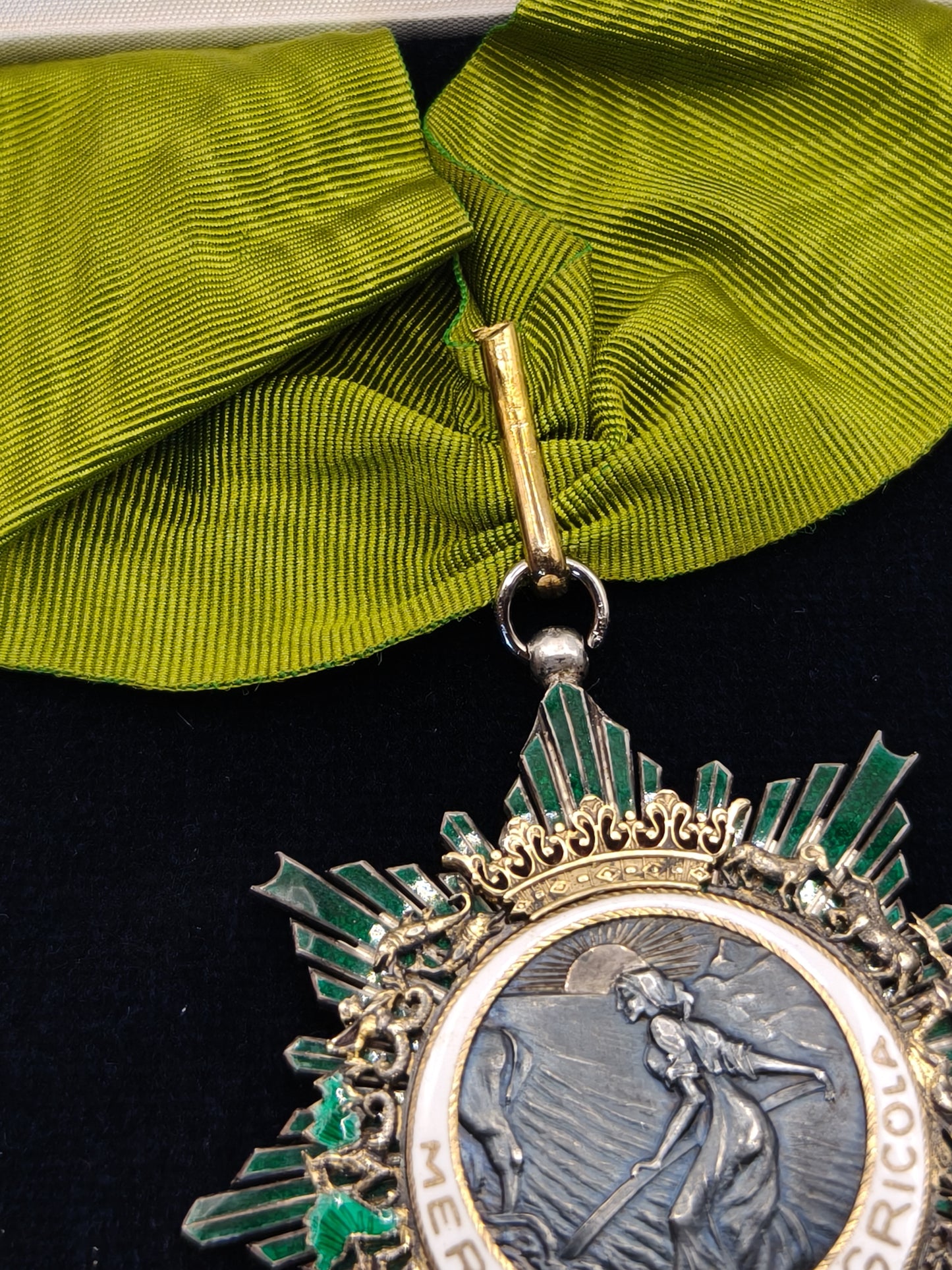 Agricultural Merit Order Neck Medal. Spain Franco's Period