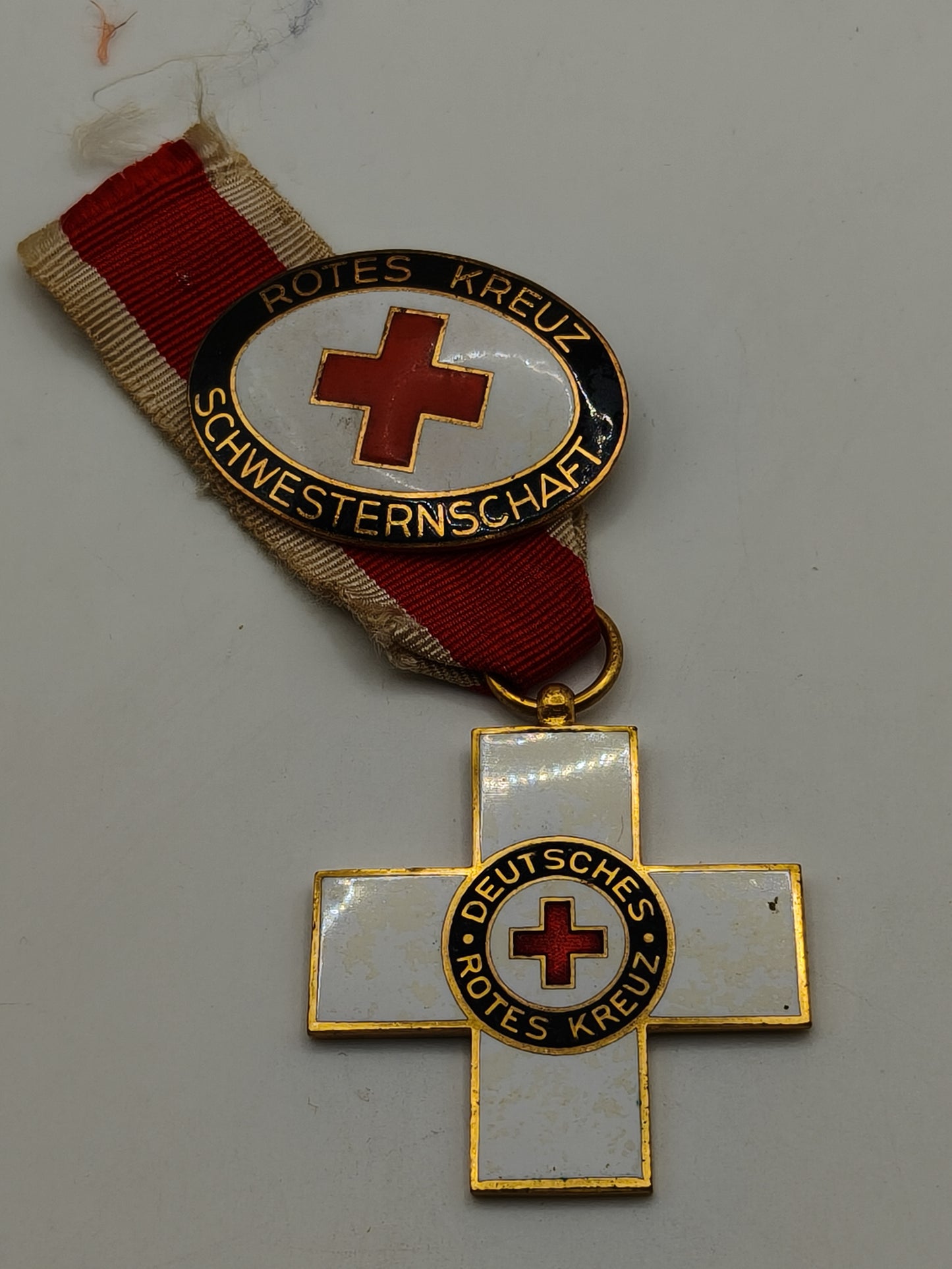 Medal badge Red Cross. Republic of Weimar. Germany.