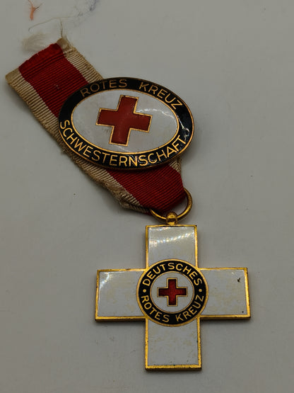 Medal badge Red Cross. Republic of Weimar. Germany.