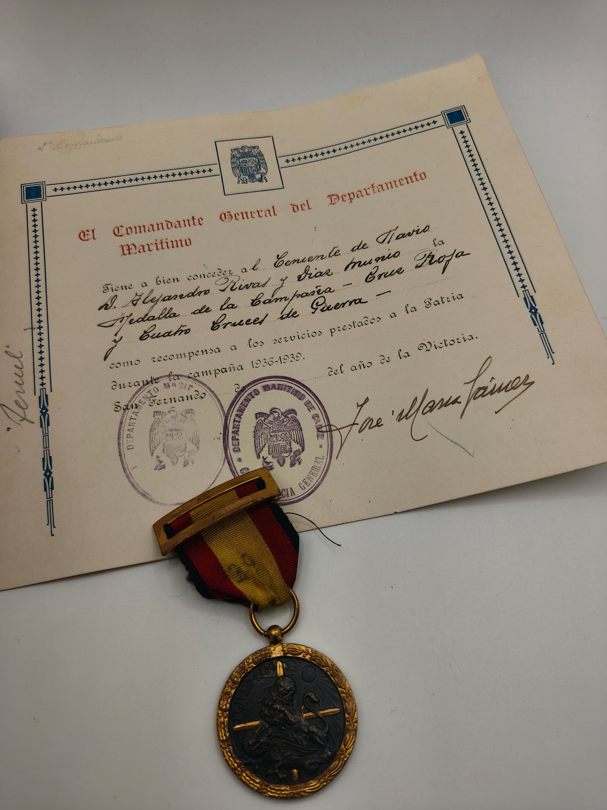 Campaign Medal 1936-1939, Spain, Civil War. Legion Condor.