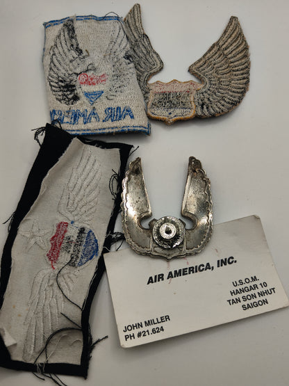 Air America Badges Lot. USA Airline.