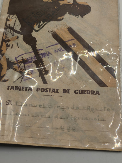 Spanish Civil War Postal Card.