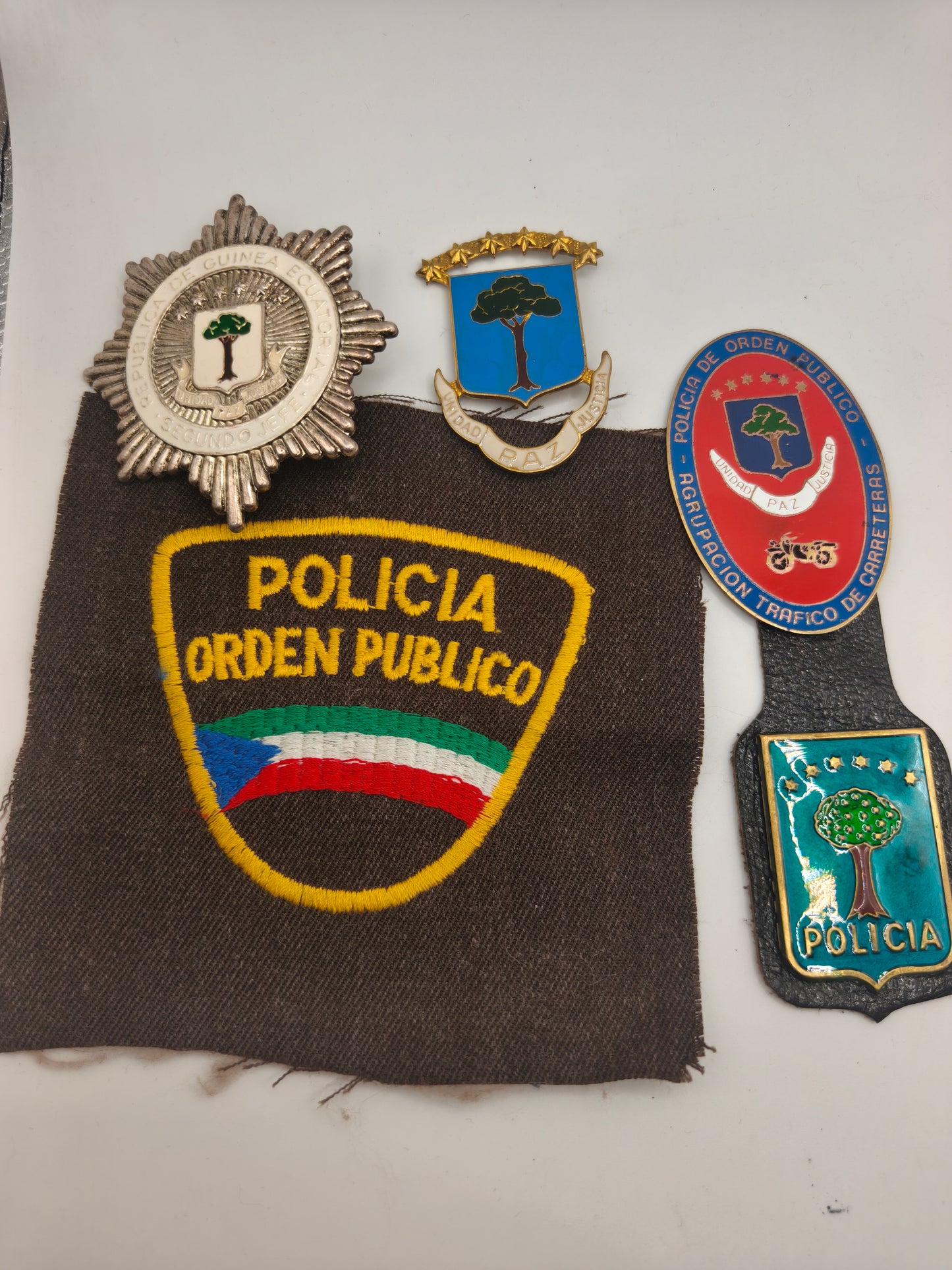Guinea Ecuatorial Lot Badges.
