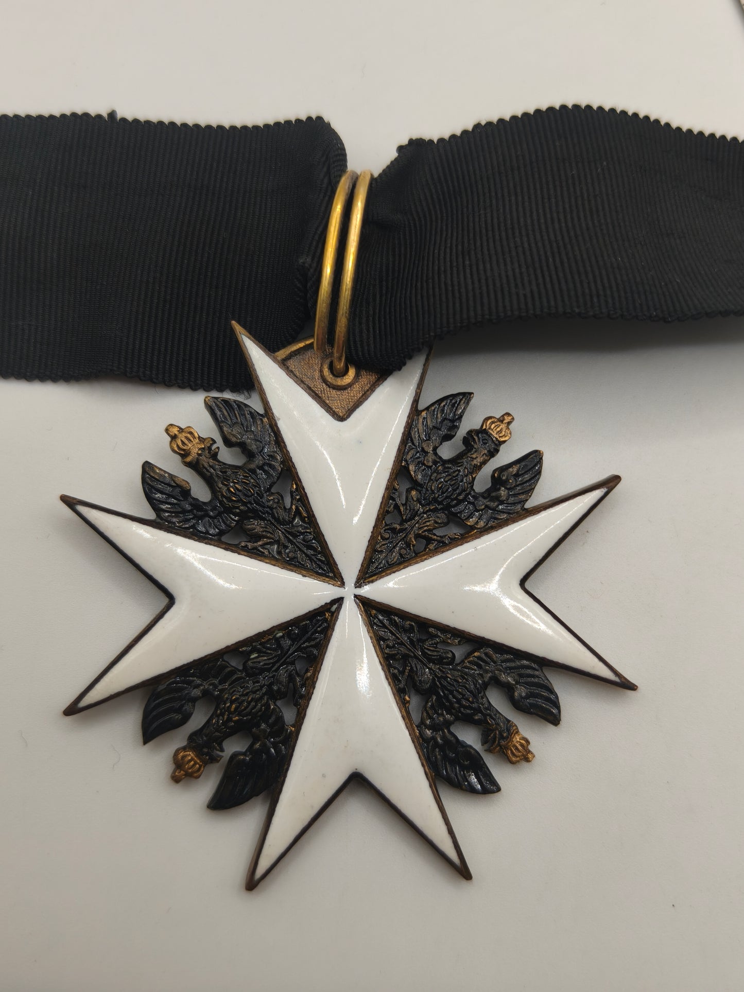 Prussian St John Order Neck Cross in silver.