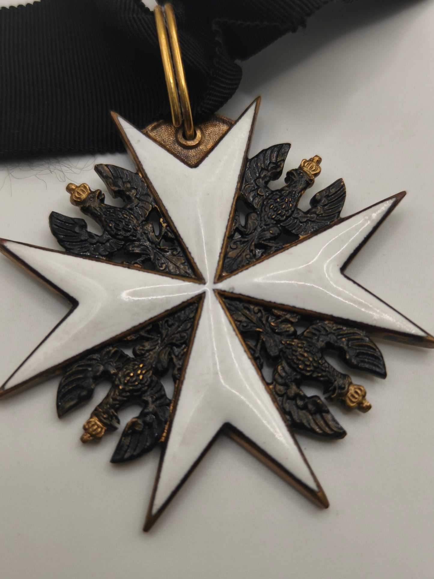 Prussian St John Order Neck Cross in silver.