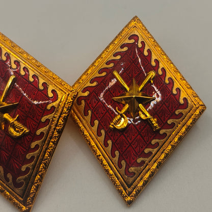 Aviation General Collar Insignia. Spain Franco's period.