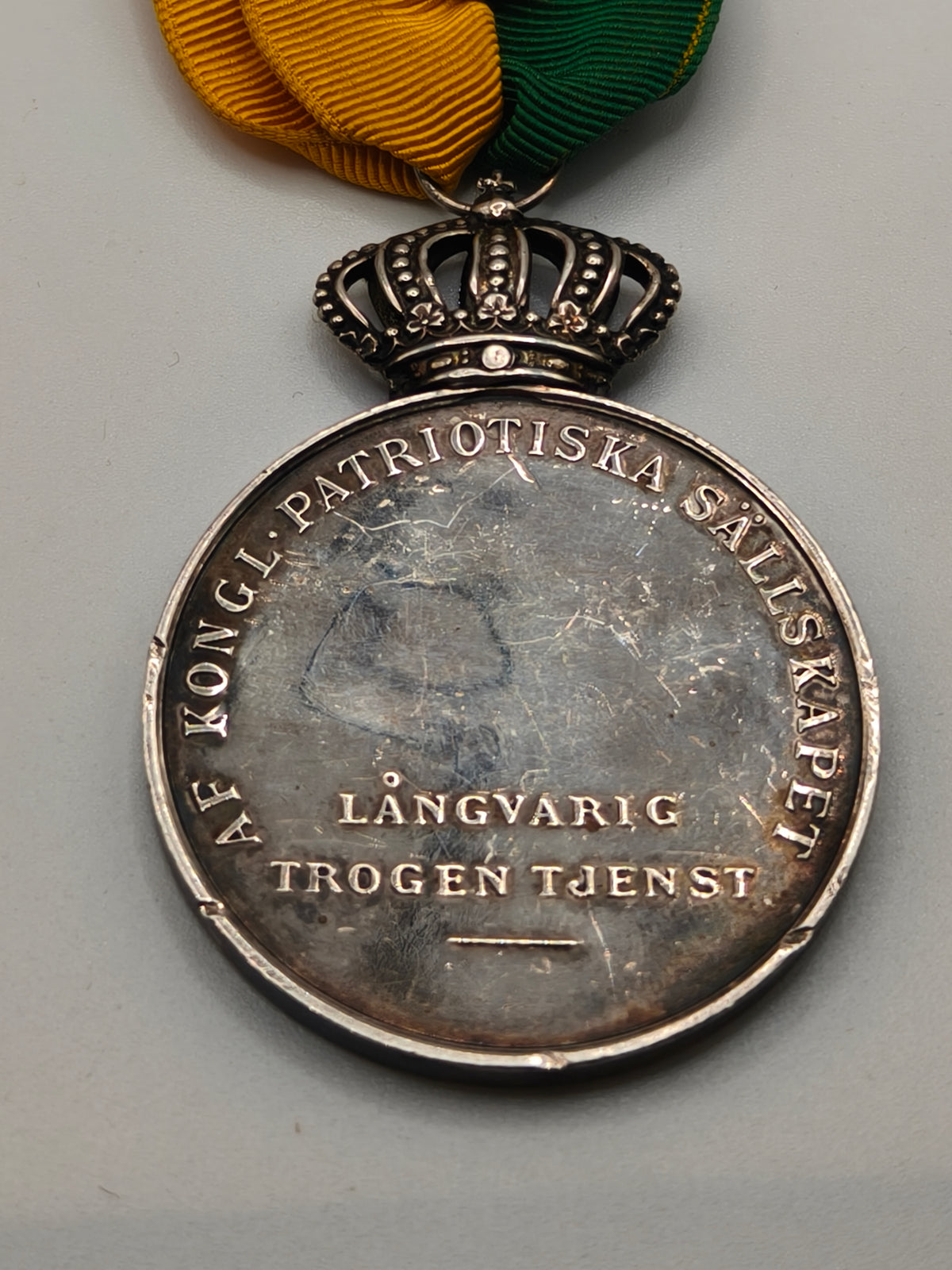 Sweden Patriotic Medal, Steeling Silver.