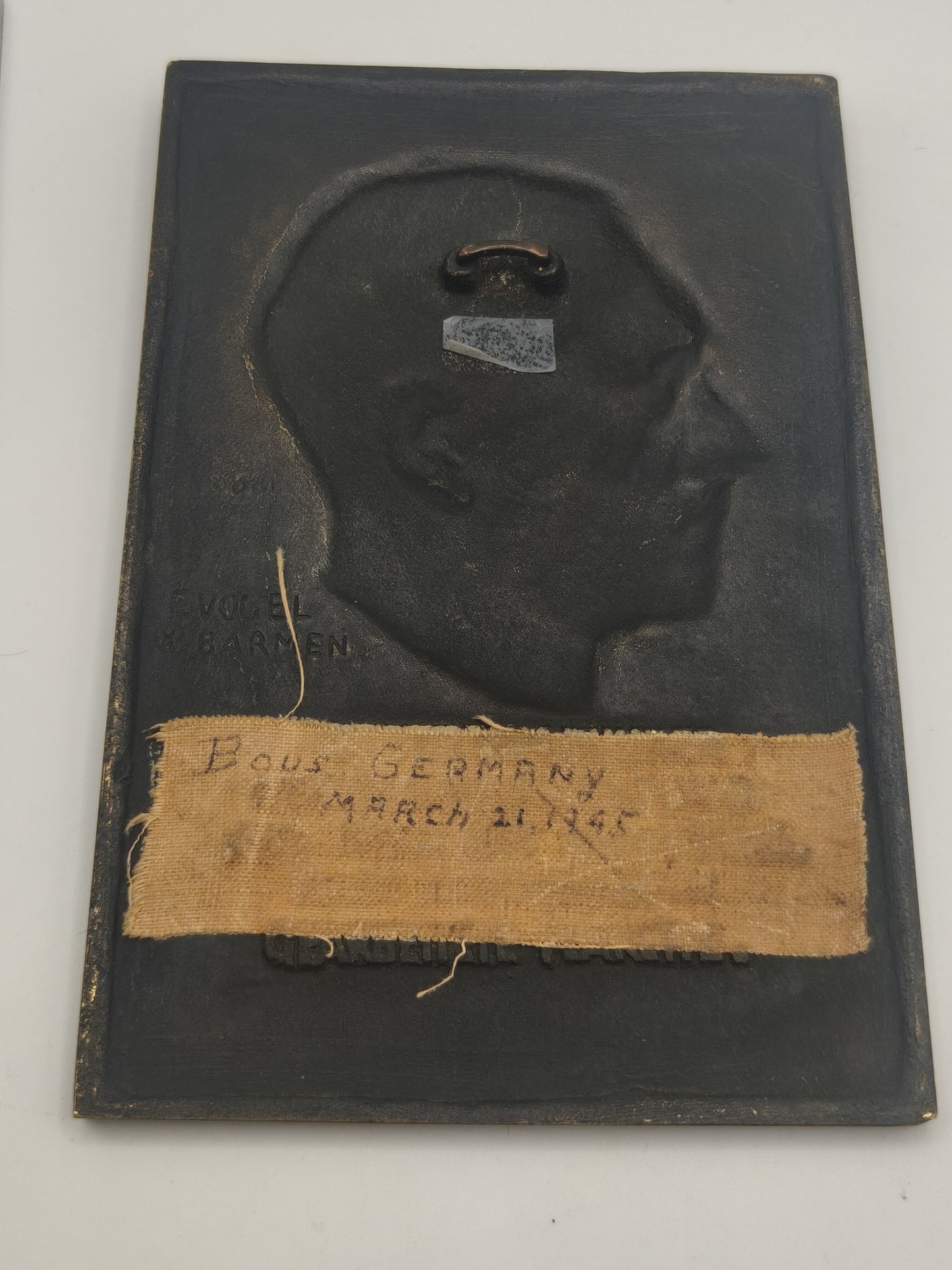 AH plaque III reich original. WWII period.