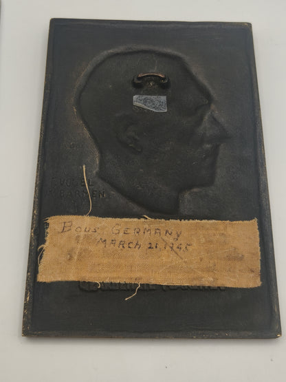 AH plaque III reich original. WWII period.