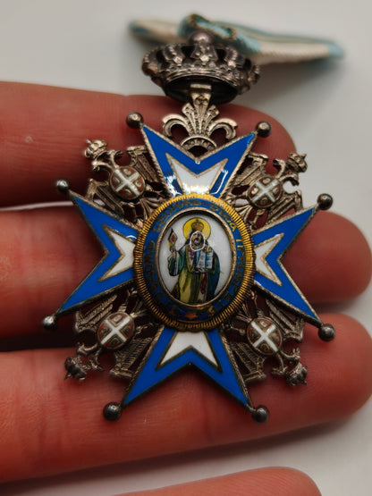 Medalla Orden San Saba. Serbia