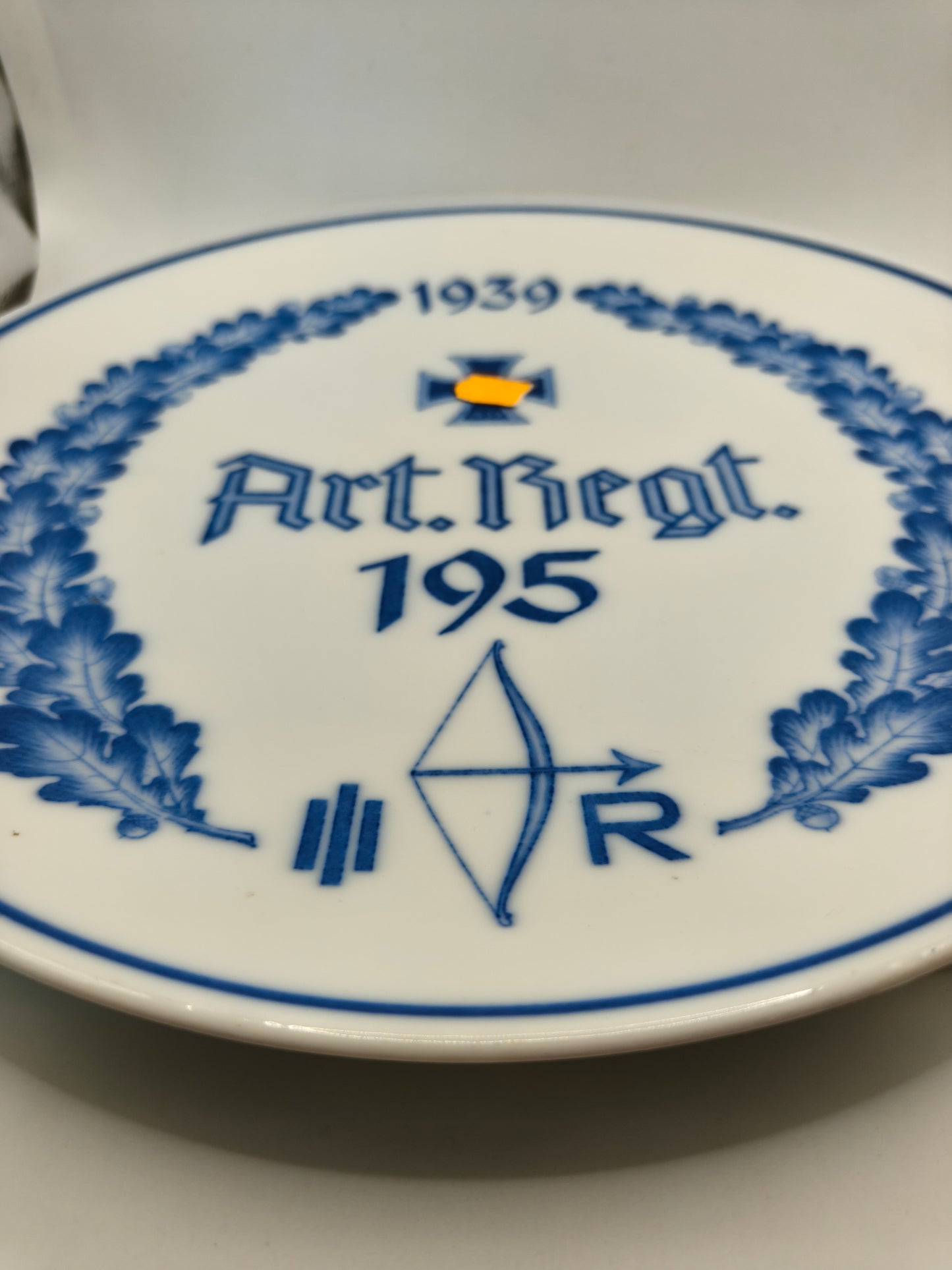 Plato Artillería Regimiento 195 Wehrmacht 1939. Meissen (IIWW)
