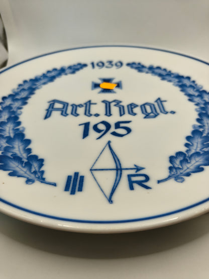 Plato Artillería Regimiento 195 Wehrmacht 1939. Meissen (IIWW)