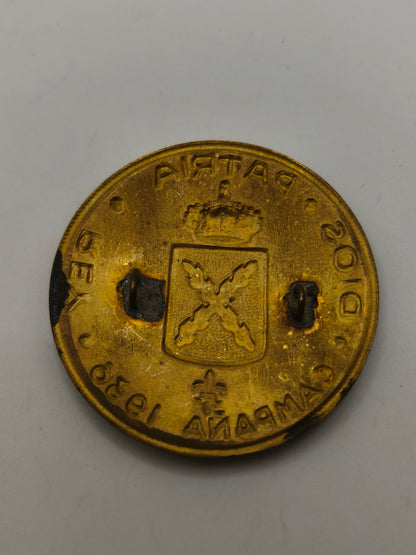 Beret badge Carlista. 1936 Spanish civil war.
