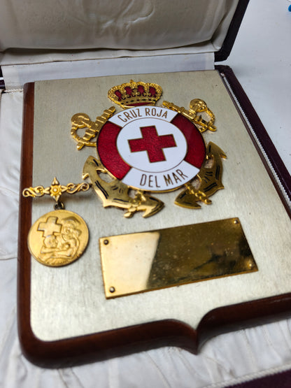 Coast Guard Red Cross Plaque. Spain.