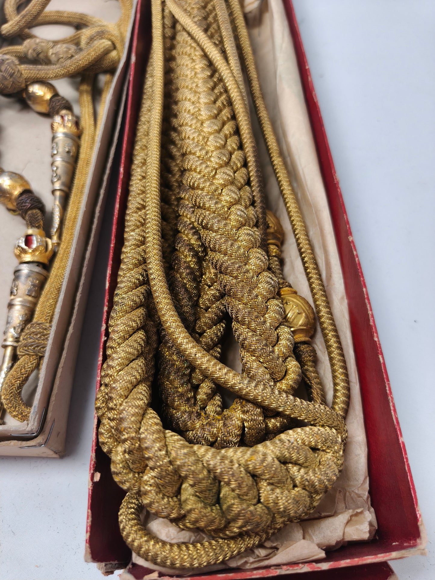 Cordones de ayudante general de marina. Época Monarquía Española.