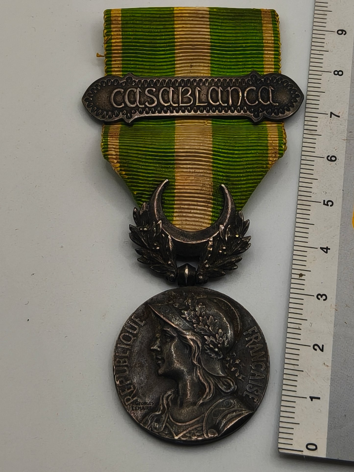 Colonial Casablanca Campaign Medal. France