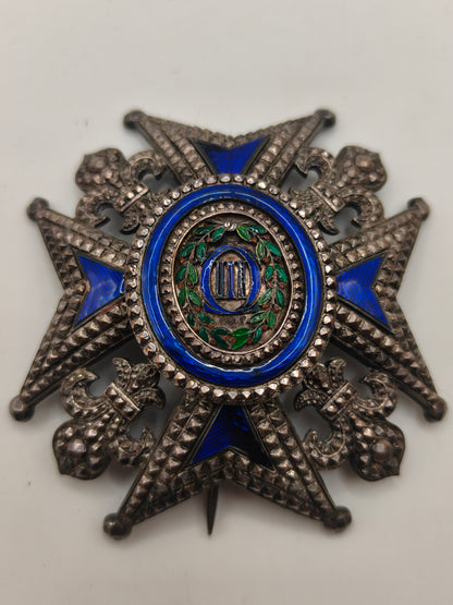 The Grand Cross of the Royal Order of Charles III . Spain XIX Century.