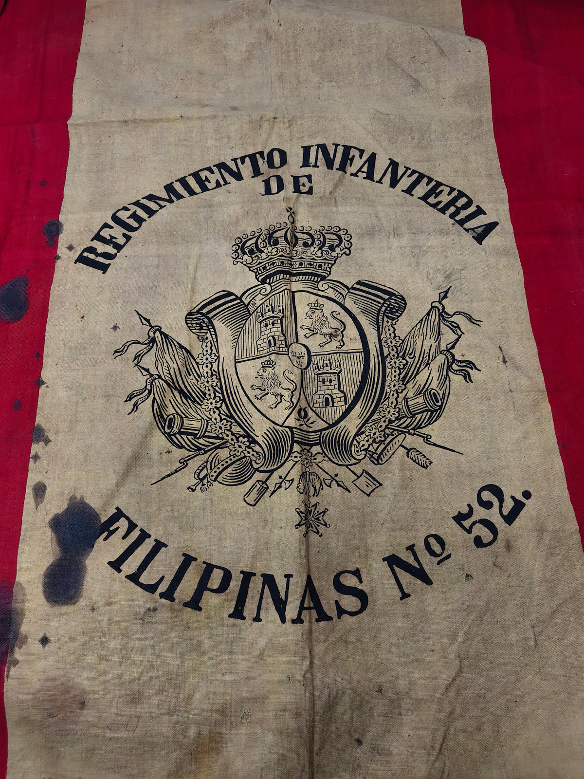 Original Philippines Campaign Regimental Flag, N52 Spain.