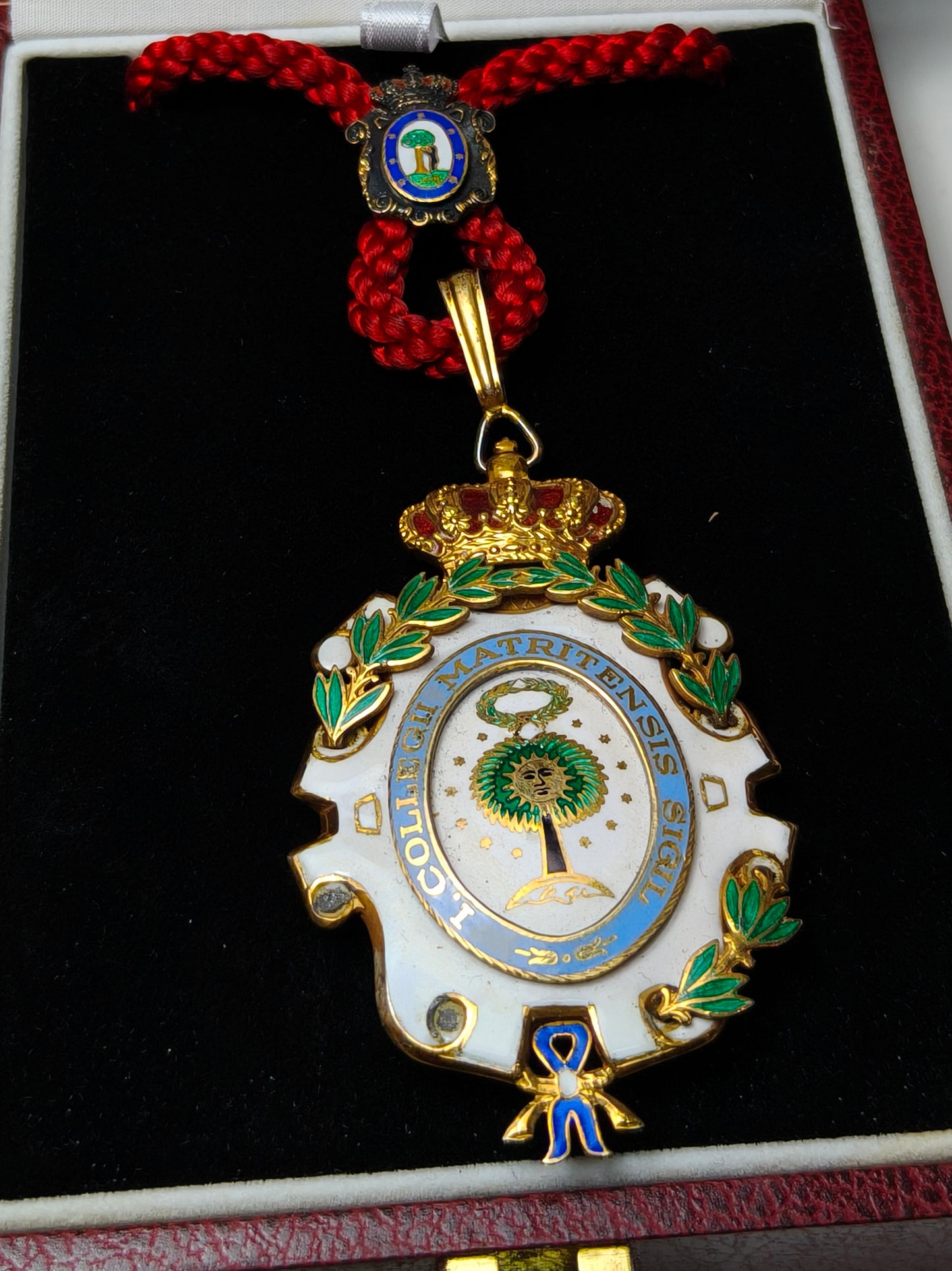 Lawyers Medal Enameled and Silver. Madrid Spain.