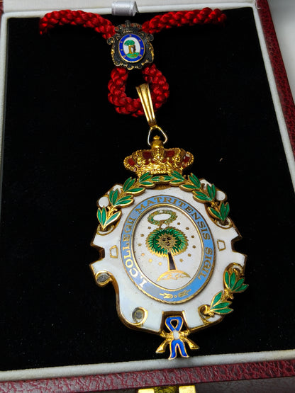 Lawyers Medal Enameled and Silver. Madrid Spain.