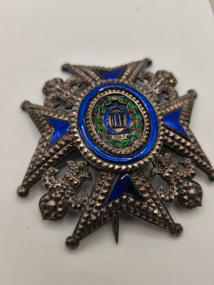 The Grand Cross of the Royal Order of Charles III . Spain XIX Century.