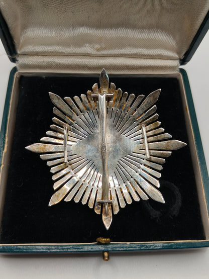 Order of Nobility, breast star. Monarchy Period Spain. 34 Numbered.