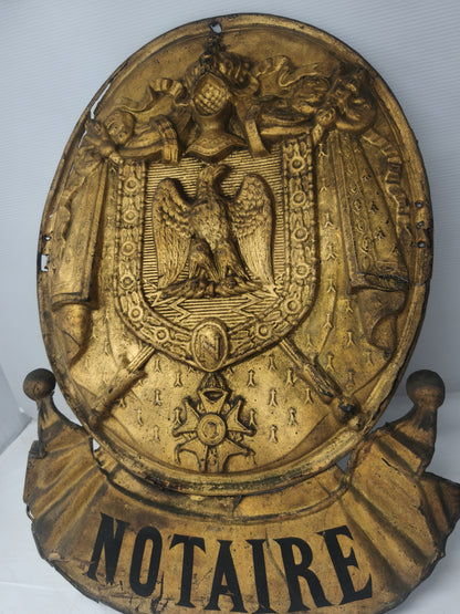Napoleon III, Notary Public Grand Plaque.