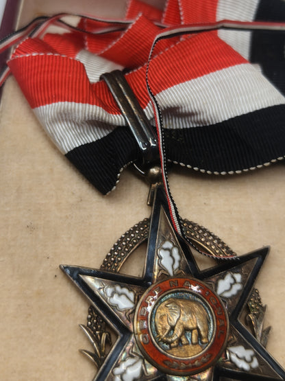 Order Merit Burkina Faso Commander Medal.