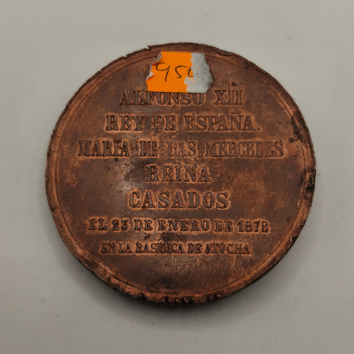Alphonso XIII Wedding Medal.