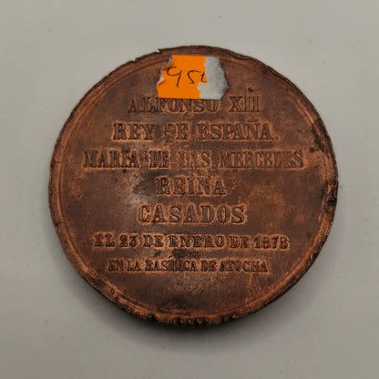 Alphonso XIII Wedding Medal.