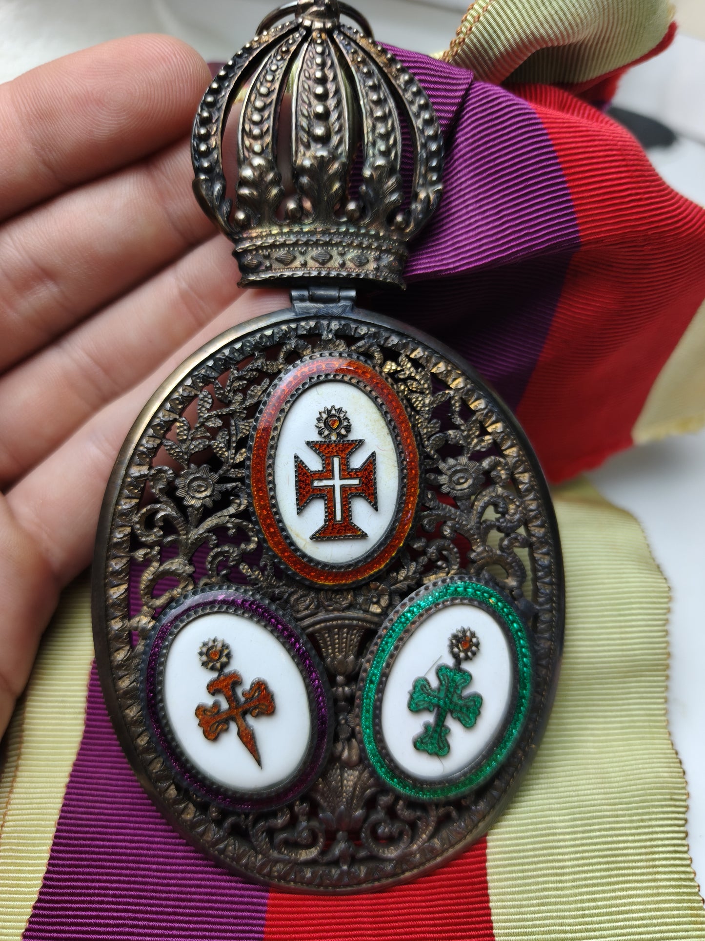 Brazilian Triple Order Badge of Grand Cross.