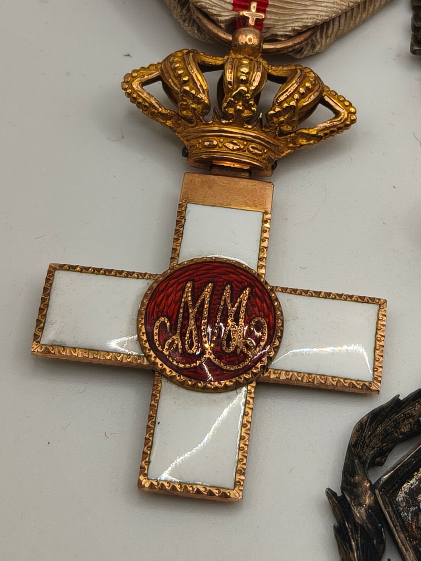 Pasador Medallas Guerra de Cuba I República. Mérito militar en oro