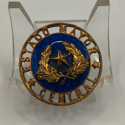 General Staff Badge, enameled and Numbered. Spain.