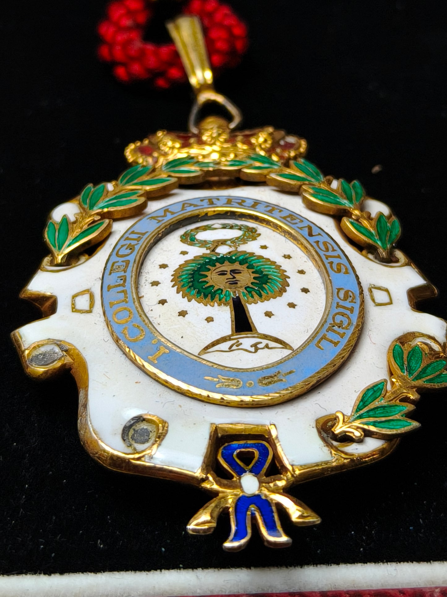 Lawyers Medal Enameled and Silver. Madrid Spain.