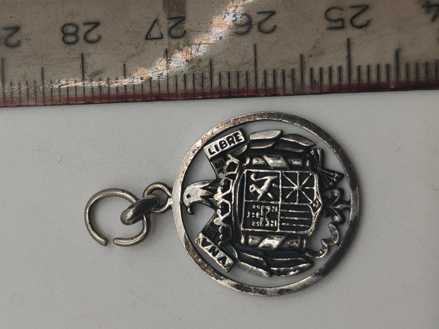 Silver Eagle Pendant. Spain Franco's period