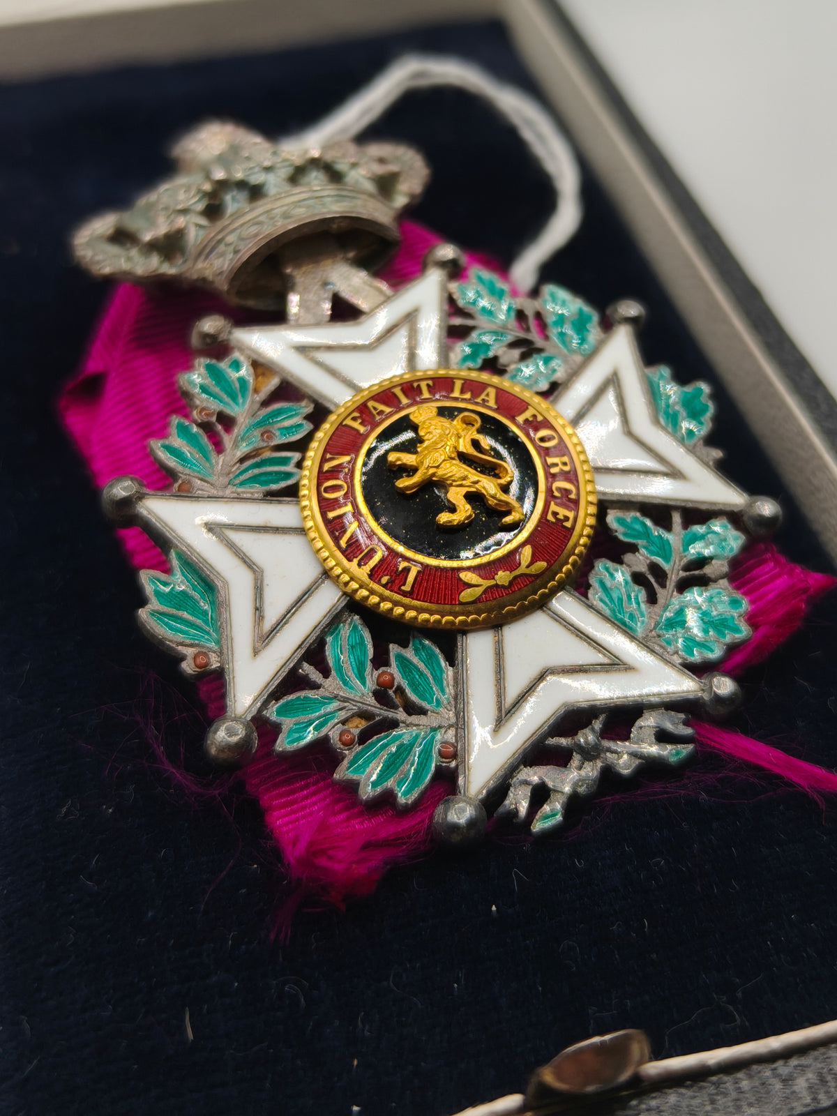 Order of Leopold of Belgium, Medal Class with Case.