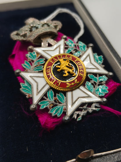 Order of Leopold of Belgium, Medal Class with Case.