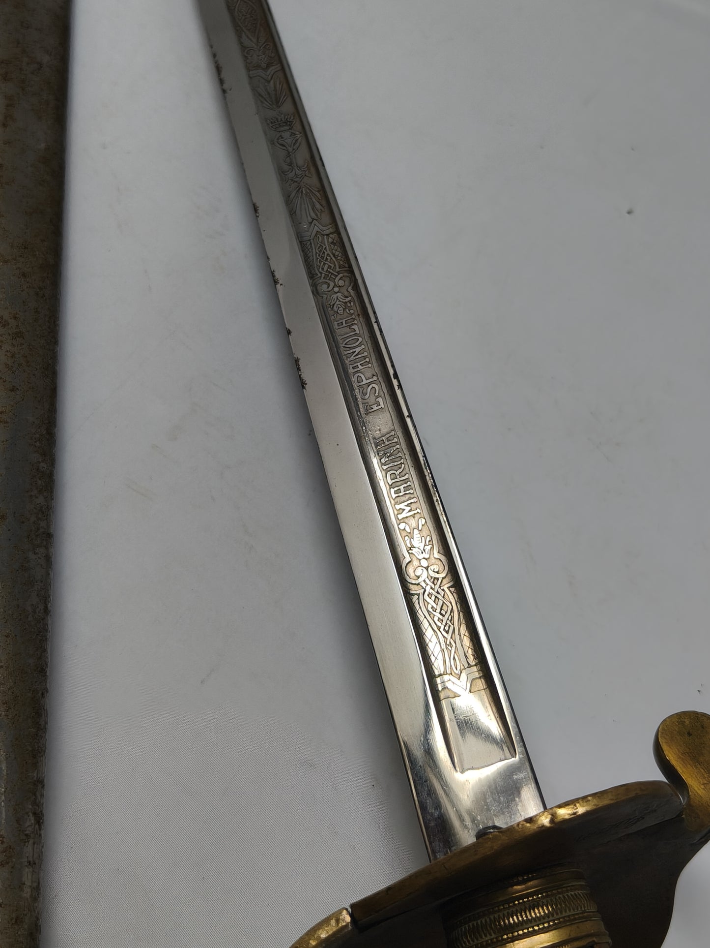 Spanish Marine Ceremonial Saber. Franco's period.