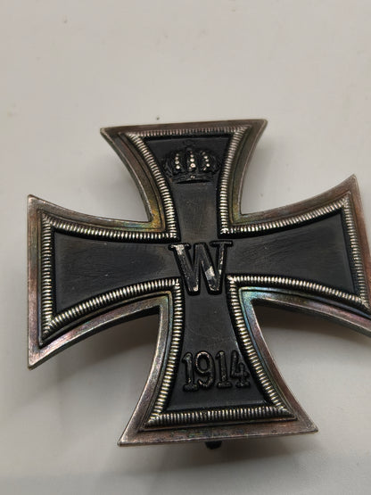 Cruz de hierro I clase. Alemania IWW.