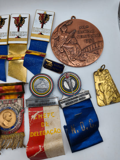 Lote Olímpico medallas e insignias
